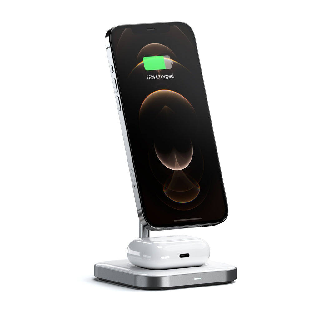 Satechi | Magnetic 2-in-1 Wireless Charging Stand 7.5W\5W  | ST-WMCS2M