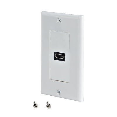 Startech | Single Outlet Female HDMI Wall Plate - White | Hdmiplate