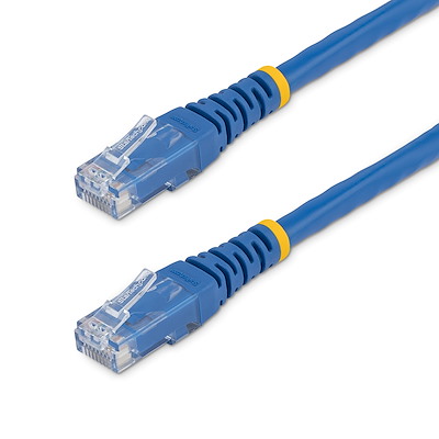 Startech | Cat6 Molded Ethernet Cable (650mhz 100w Poe Rj45 Utp) - 3 Ft - Blue | C6PATCH3BL