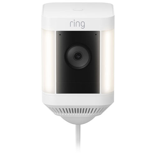 Ring | Spotlight Cam Plus Wired 1080p HD IP Camera - White |  B09K1KWLN8
