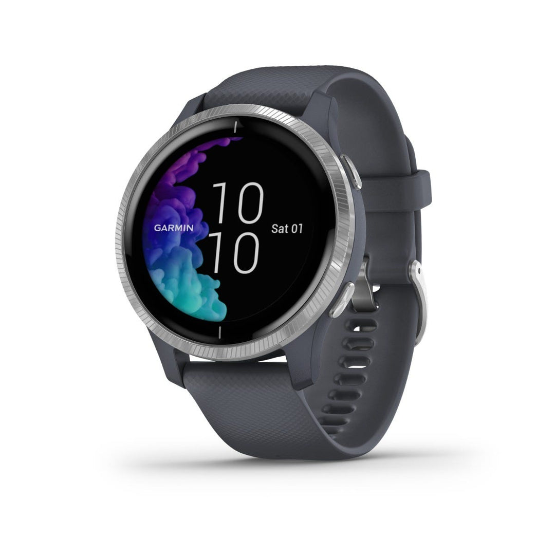Garmin | Venu GPS Smartwatch and Fitness Tracker with Incident Detection - Grey | 010-02173-01