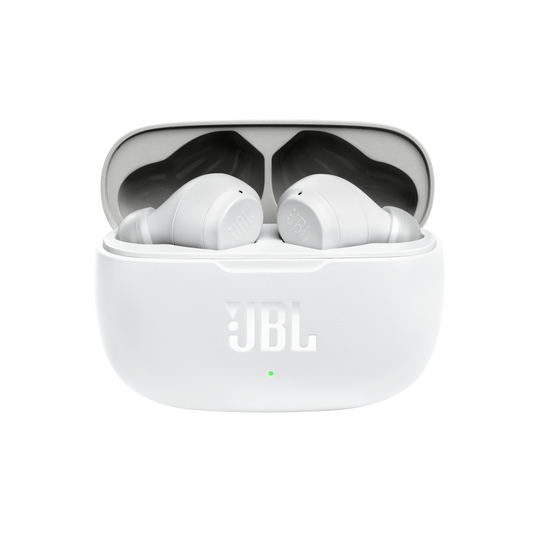 JBL | Vibe 200TWS In-Ear Sound Isolating Truly Wireless Headphones - White | JBLV200TWSWHTAM
