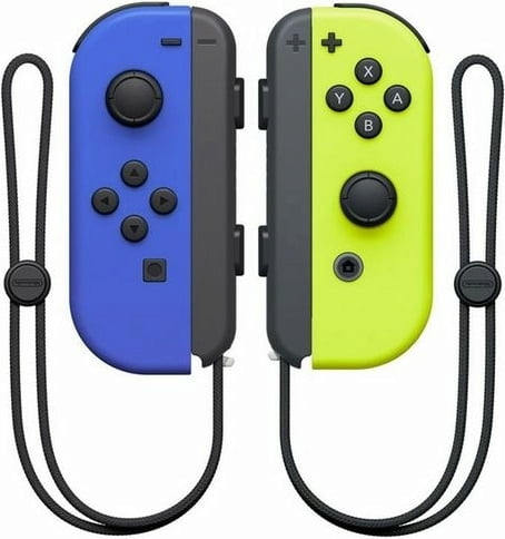 Nintendo | Switch Left and Right Joy-Con Controllers - Blue/Neon Yellow | HACAJAPAA