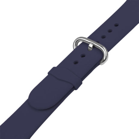 Strapsco | Apple Watch 42/44mm - Silicone Rubber Strap - Small - Midnight Blue | A.R15.5B.42/44.S