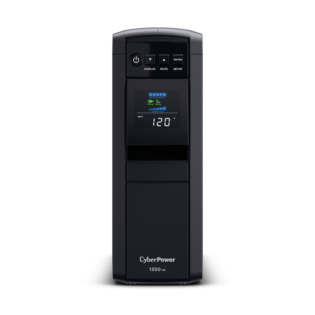 CyberPower | Sinewave Series UPS - Mini-Tower 10 Outlets 1350VA LCD 120VAC | CP1350PFCLCD