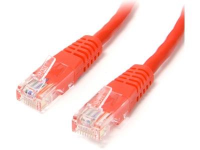 Startech | Cat5e Molded Patch Cable W/ Molded Rj45 Connectors 15ft/4.5m - Red | M45PATCH15RD