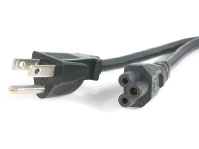 Startech | 6 Ft Laptop Power Cord Nema 5-15p To C5 3pin Ac Cable | PXT101NB3S