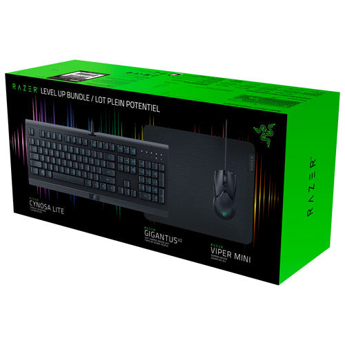 Razer | Level Up Gaming Bundle with Keyboard, Mouse & Mousepad | RZ85-02741300-B3U1