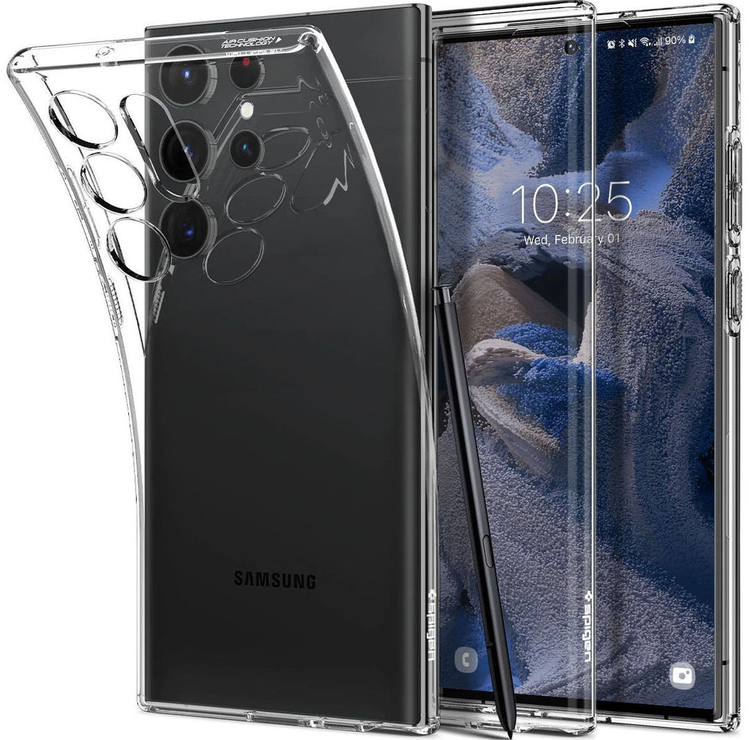 Spigen | Samsung Galaxy S23 Ultra - Crystal Flex Case - Crystal Clear | SGPACS05644