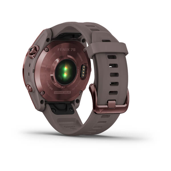 Garmin | Fenix 7S 42mm Smartwatch Sapphire Solar Edition Dark Bronze | 010-02539-28