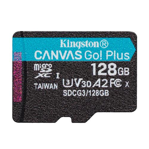Kingston | 128GB microSDXC Canvas Go Plus 170R A2 U3 V30 Card+ADP (Canada Retail) | SDCG3/128GBCR