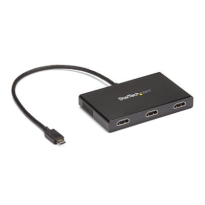Startech | USB-C (M) - 3x HDMI Video Splitter | MSTCDP123HD