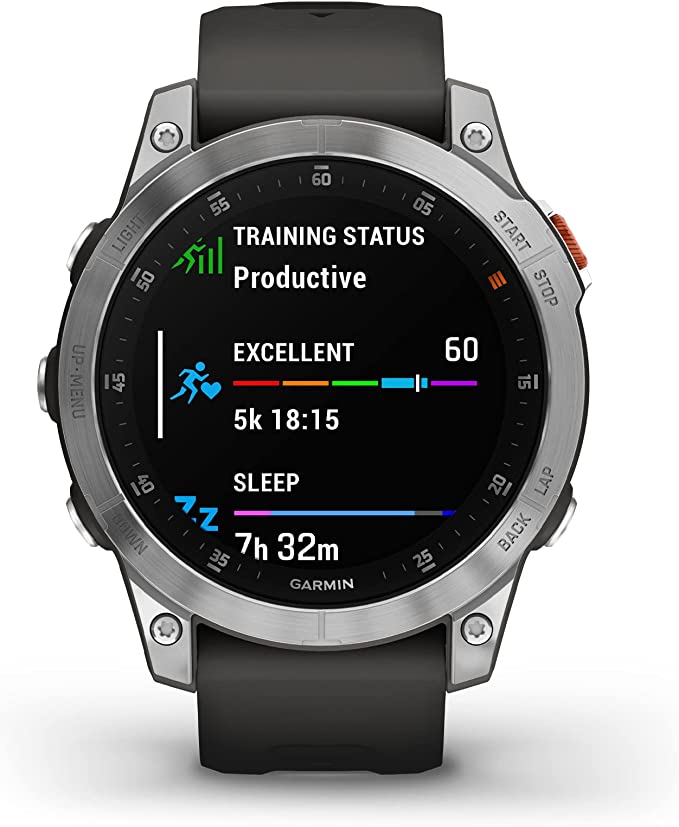 Garmin | Epix Gen 2 Multi-Band GNSS Navigation Smartwatch Slate Steel | 010-02582-00