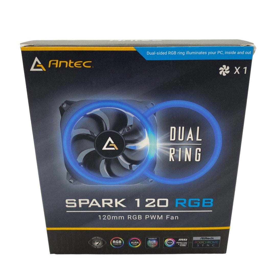 Antec | Fan Spark 120 RGB PWM Fan Hydraulic RGB DC12V 4pin | SPARK 120 RGB