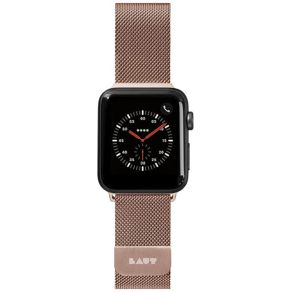 LAUT | STEEL LOOP for Apple Watch 38/40/41mm Series 1-7/SE - Rose Gold | LAUT_AWS_ST_RG