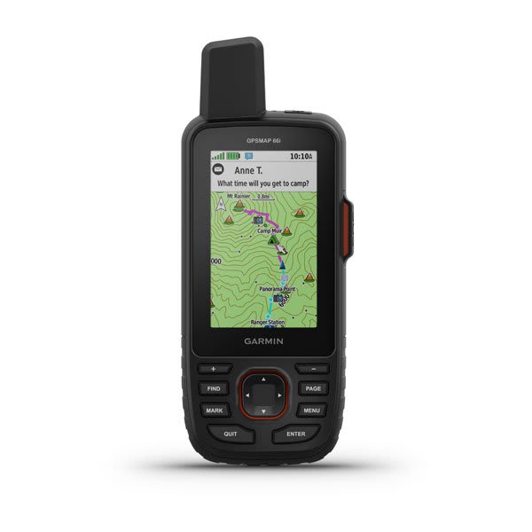 Garmin | GPSMAP Handheld Satellite Communicator Black/Orange 66i | 010-02088-01