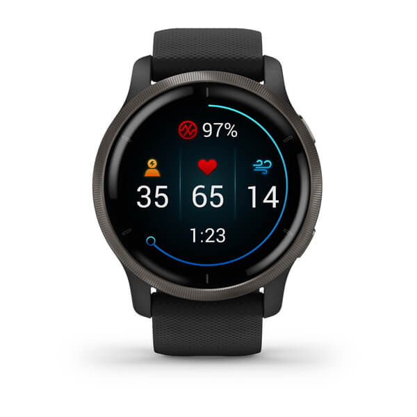 Garmin | Venu 2 GPS Smartwatch - Black | 010-02430-01