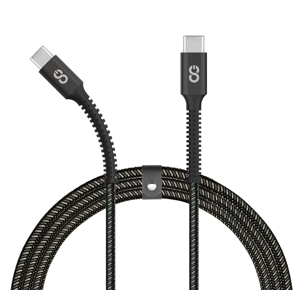 LOGiiX | Piston Connect Armour+ USB-C to USB-C Cable 60W /1.5M / 5FT - Black | LGX-13385