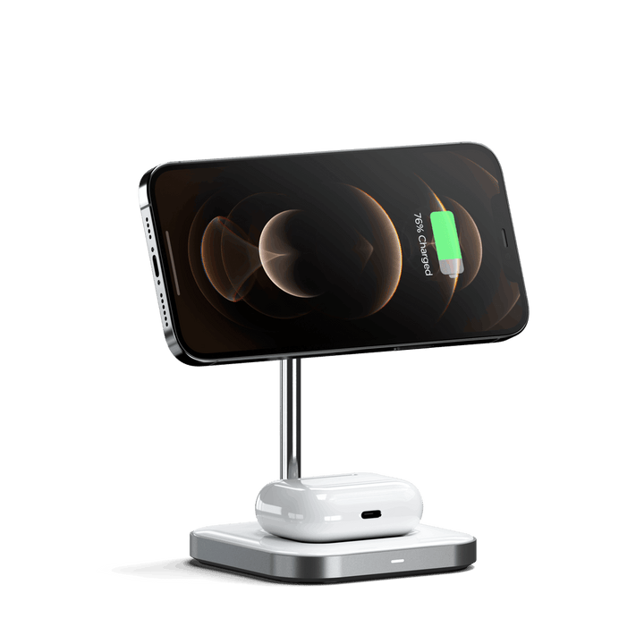 Satechi | Magnetic 2-in-1 Wireless Charging Stand 7.5W\5W  | ST-WMCS2M
