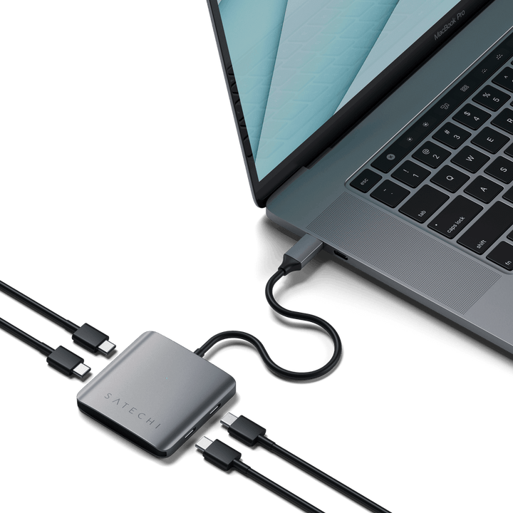 Satechi | Aluminum 4 Port USB-C Hub | ST-UC4PHM
