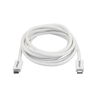 Startech | Thunderbolt 3 (20Gbps) Cable - 2M - White | TBLT3MM2MW