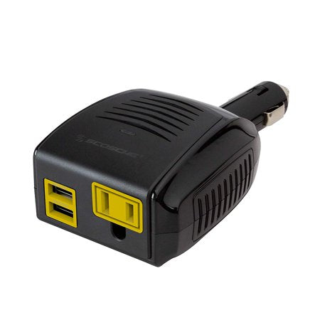Scosche | InVERT 150w Portable Power Inverter - Black & Yellow SC-PI150CL