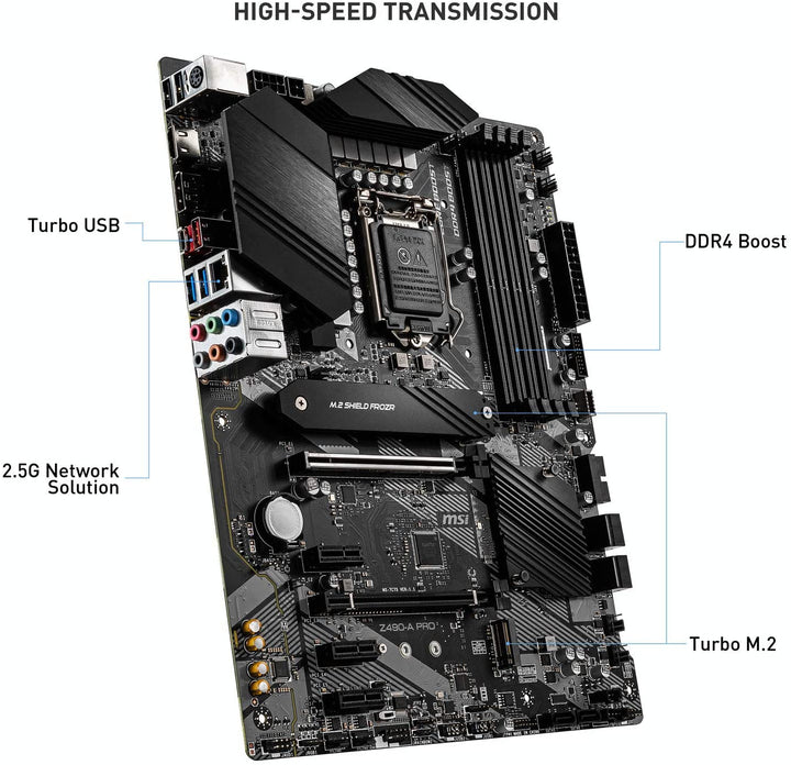 MSI | Motherboard  Z490-A PRO 128GB DDR4 PCI Express ATX LGA 1200 | Z490APRO