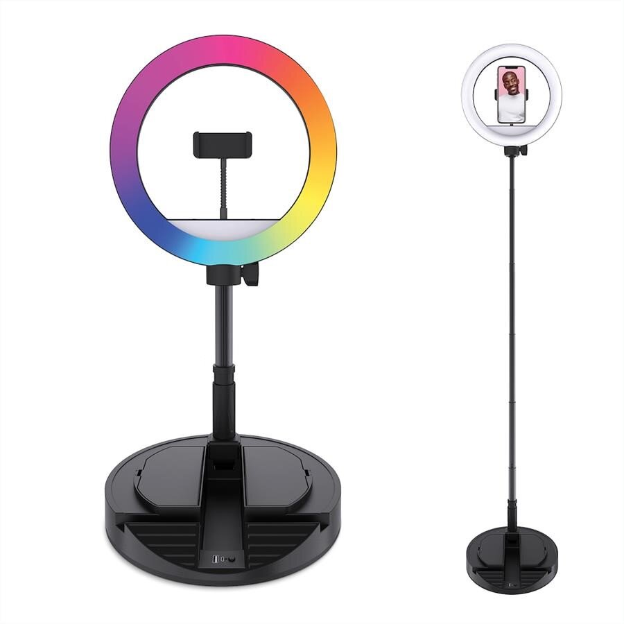 Mobifoto | Mobilite 12" RGB LED Battery Powered Foldable Ring Light Kit MOBIRL12R3
