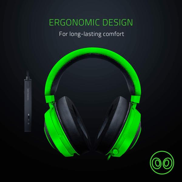 Razer | Headset Kraken Green Tourn Ed USB Controller | RZ04-0205110-R3U1