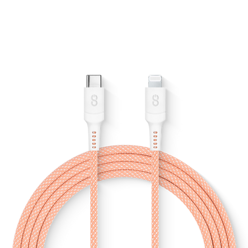 LOGiiX | Vibrance Connect USB-C to Lightning 1.5M/5FT - Pink | LGX-13330