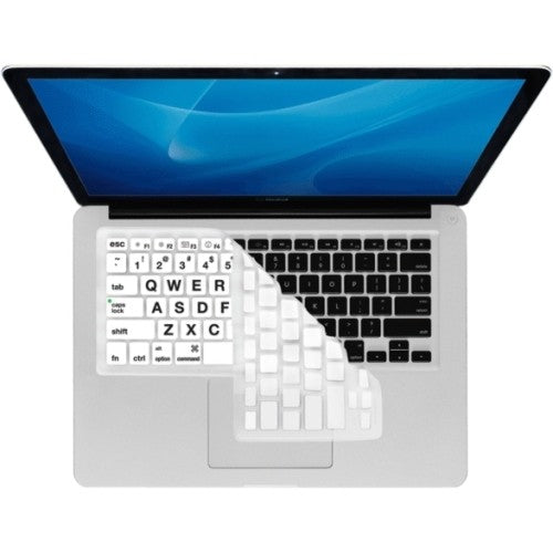 //// Large Type (Clear w/ White Buttons) Keyboard Protector MacBook/Air 13/Pro (2008+)/Retina | 35561