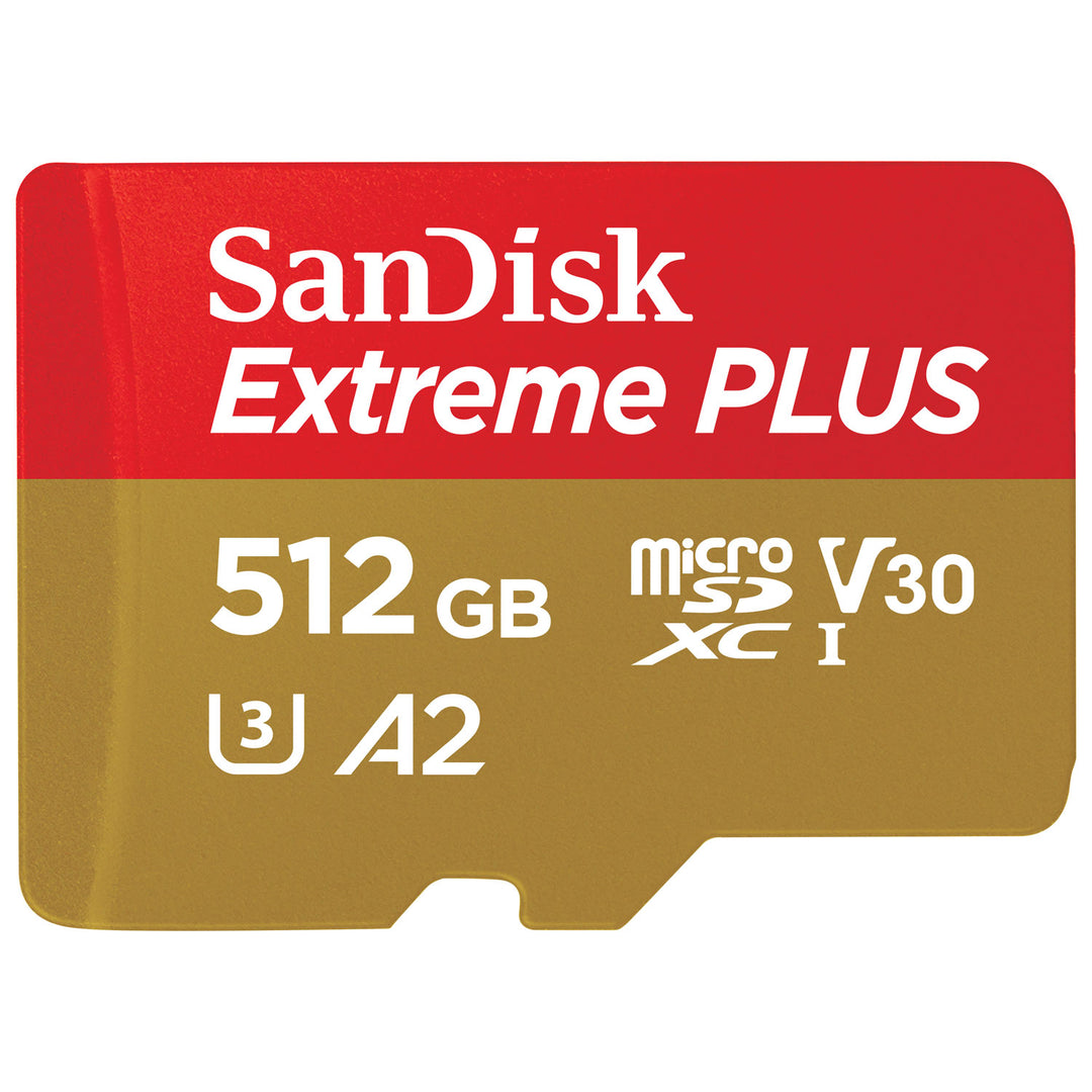 SanDisk | Extreme Plus 512GB 200MB/s microSD Memory Card | SDSQXBD-512G-CN6MA