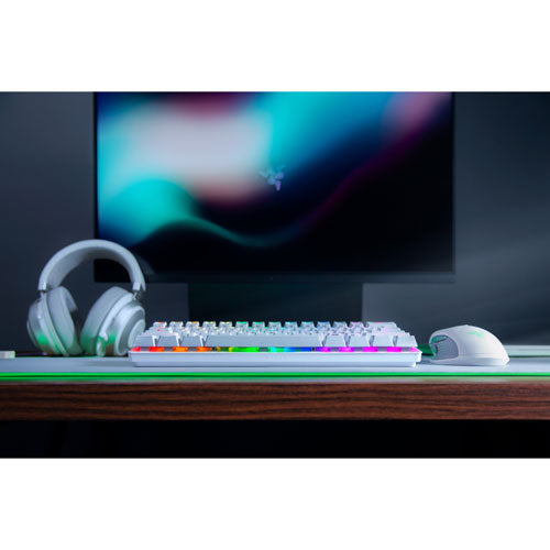 Razer | Huntsman Mini Gaming Keyboard RGB Backlit Linear - Mercury White | RZ03-03390400-R3M1