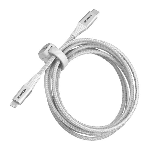 Otterbox | USB-C to Lightning - Charge/Sync Premium Pro PD Cable 6.5ft /  2m  - White | 15-10577