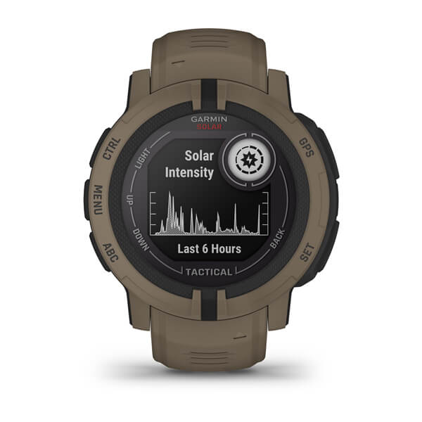 Garmin | Instinct 2 Solar Smartwatch and Fitness Tracker Tactical Edition Coyote Tan | 010-02627-14