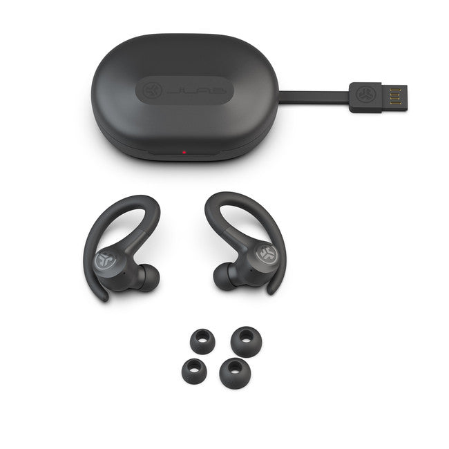 JLab | Go Air Sport True Wireless Earbuds - Graphite | IFCEBGAIRSPRTRBLK124