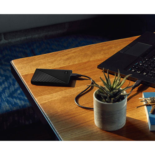 WD | My Passport 2TB USB-A Portable External Hard Drive - Black | WDBYVG0020BBK-WESN