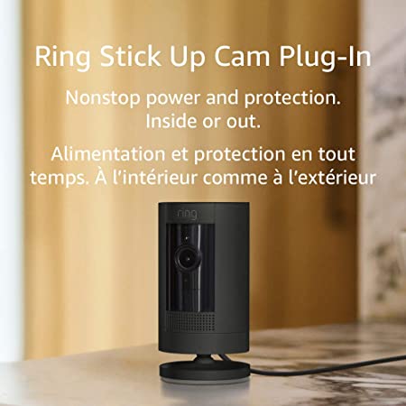 Ring | Stick Up Cam Wired Indoor/Outdoor HD IP Camera - Black | B07RM5P3CG