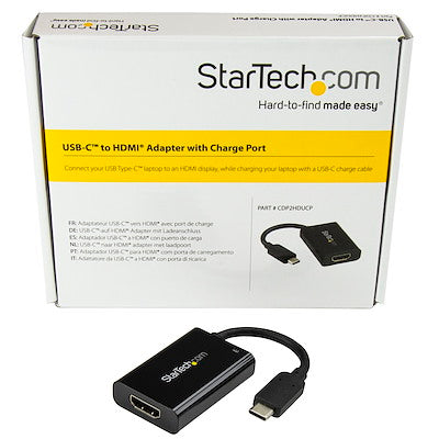 Startech | USB-C (M) - HDMI 2.0 (F) 60W Pass-Through Adapter | CDP2HDUCP