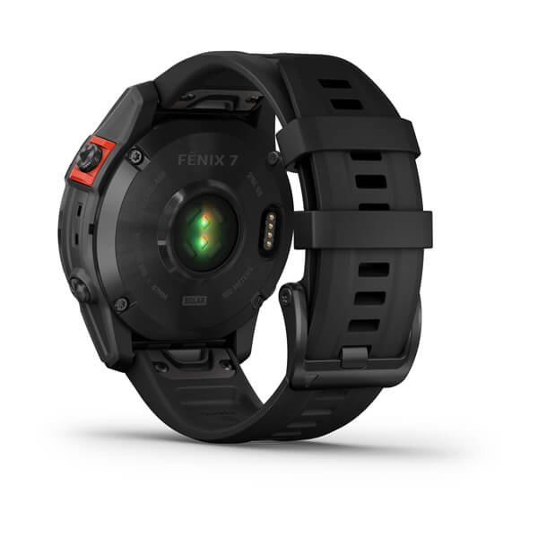 Garmin | Fenix 7 Smartwatch Slate Gray with Black Band (Large) - Solar Edition | 010-02540-10