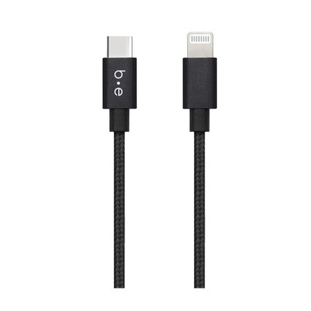 Blu Element | USB-C to Lightning - Charge/Sync Cable 4ft - Black 107-1522