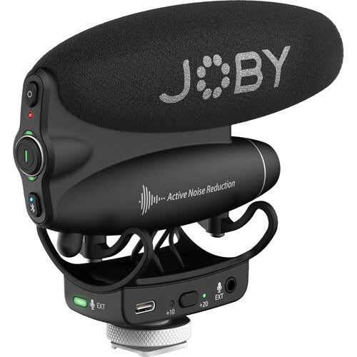 JOBY | Wavo PRO Hybrid Analog/USB Camera-Mount Shotgun Microphone | JB01715-BWW