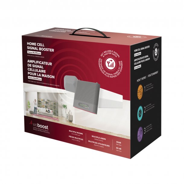 WeBoost | Home MultiRoom In-Building Signal Booster Kit 65dB / 5000 Sq. Ft | 15-06492