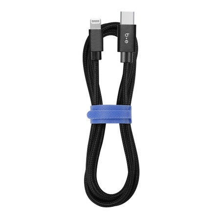 Blu Element | USB-C to Lightning - Charge/Sync Cable 4ft - Black 107-1522