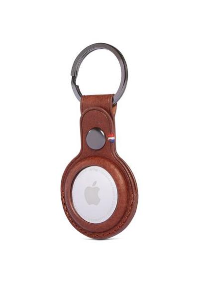 Decoded | Leather Keychain for Airtag - Brown | DC-D21ATKC1CBN