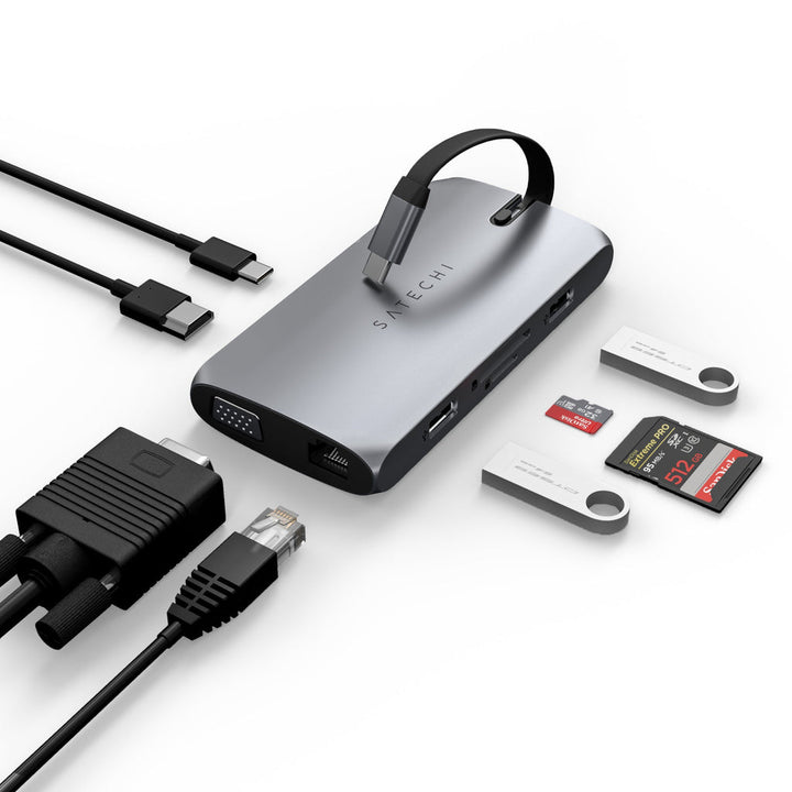 Satechi | USB-C On-the-Go Multiport Adapter - Space Gray | ST-UCMBAM