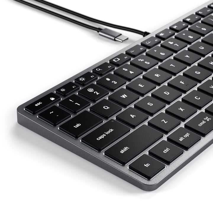 SO Satechi | Slim W1 USB-C Wired Backlit Keyboard | ST-UCSW1M