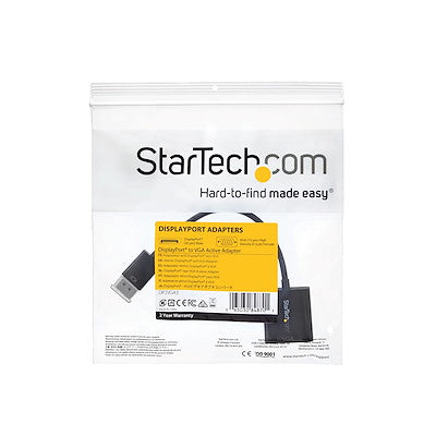 Startech | Displayport 1.2 (M) - VGA (F) Adapter | DP2VGA3