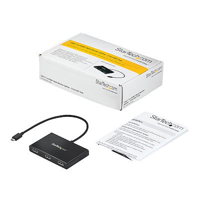 Startech | USB-C (M) - 3x HDMI Video Splitter | MSTCDP123HD