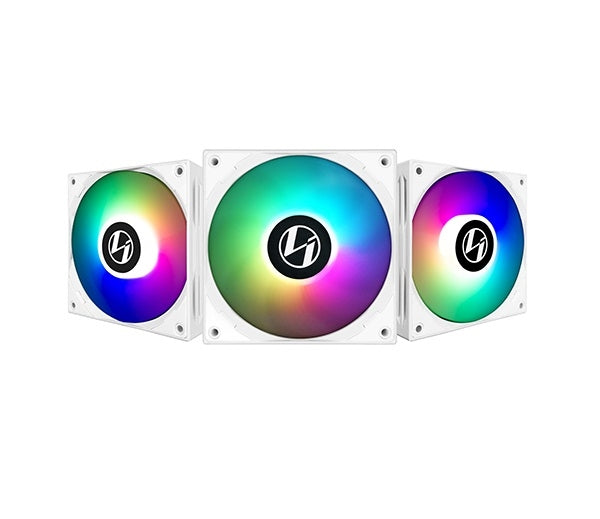 Lian-Li | Fan White 12CM ARGB fans 3pcs pack with controller 120MM  - White | ST120-3W